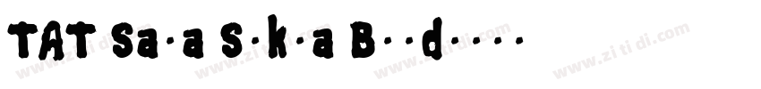 TAT Sana Suksa Bold字体转换